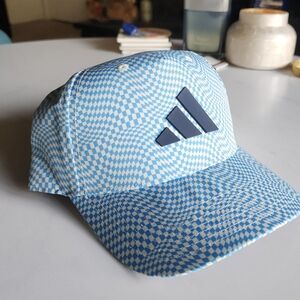 Adidas Tour Printed Snapback Golf Hat Ivory Blue